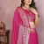 Rani Pink Color Designer Paithani Silk Saree