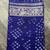 Blue Color Indian Wedding Bandhej Silk Saree 