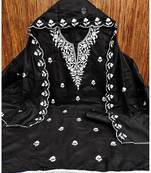 embroidered chanderi cotton salwar kameez dress material