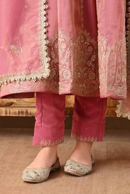 pink anarkali set with zardozi sequins and dabka work 4