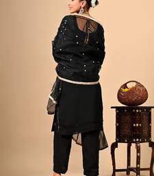 Black kurta set with astonishing gotta dabka thread and zardozi work