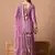 Breathtaking purple sharara set with zardozi and sequins work