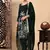 Bottle green kurta set with zardozi dabka sequins thread and pearl work