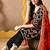 black chiffon kurta set with lcd gotta