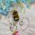 Pastel Pink Bhaiya Bhabhi Rakhi Set with Mirror Stone & Rose Tassel
