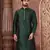 Green Dupion Art Silk Kurta