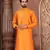 Orange Dupion Art Silk Kurta