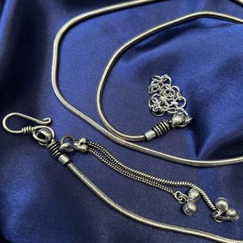 Silver plated snake kamarband / waistbelt/ bellychain 3