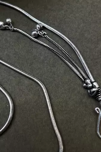 Silver plated snake kamarband / waistbelt/ bellychain