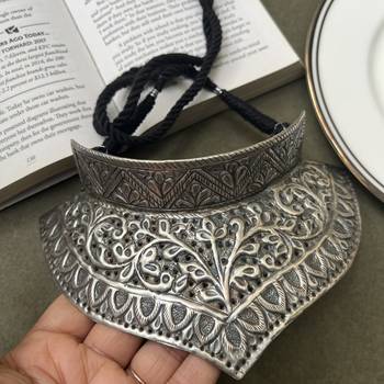 Chitai work handmade tribal choker 2