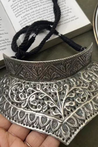 Chitai work handmade tribal choker