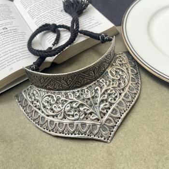 Chitai work handmade tribal choker 3