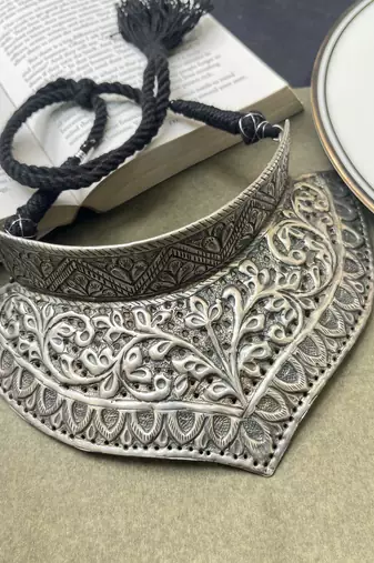 Chitai work handmade tribal choker