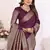 Dark Plum Color Traditional Dola Silk Saree
