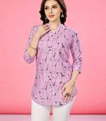  cotton blend printed short kurti