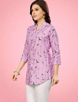  cotton blend printed short kurti 3