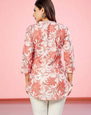  cotton blend printed short kurti 2