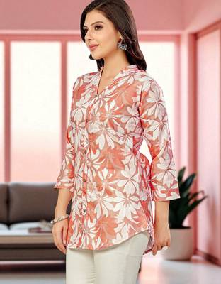  cotton blend printed short kurti 3