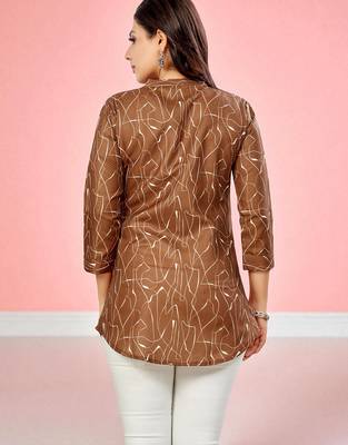 Saree swarg cotton blend printed short kurti 2