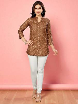 Saree swarg cotton blend printed short kurti 5