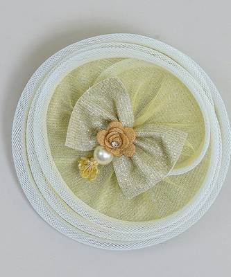 Golden plain net fascinator 3