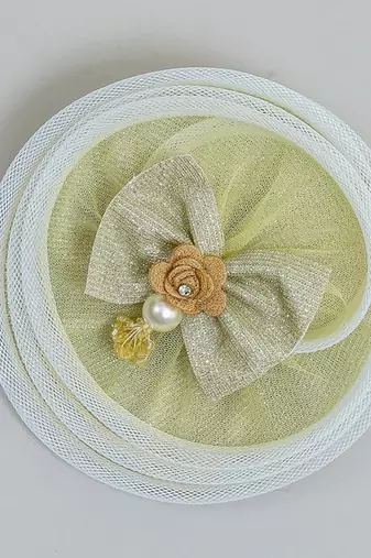 Golden plain net fascinator