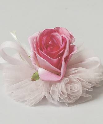 Pink plain net fascinator 2