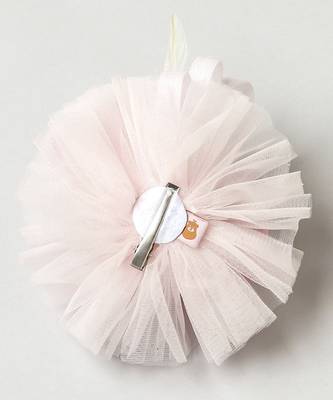 Pink plain net fascinator 4