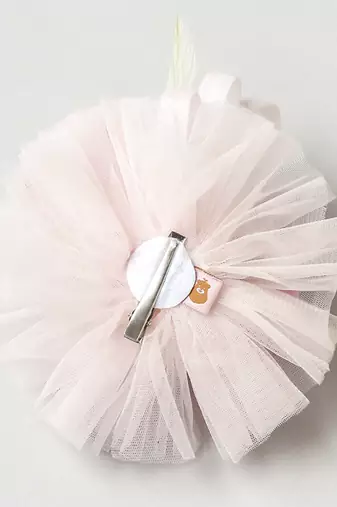 Pink plain net fascinator