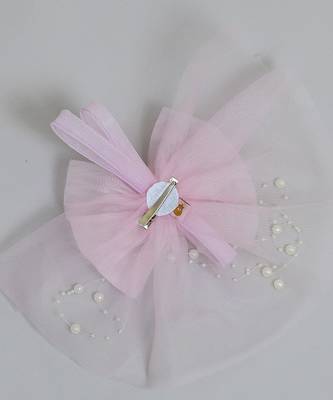 Purple plain net fascinator 4