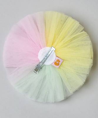 Multicolor plain net hair clip 4