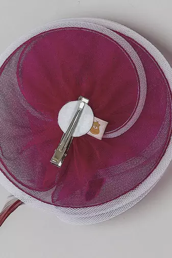 Wine net pearl fascinator