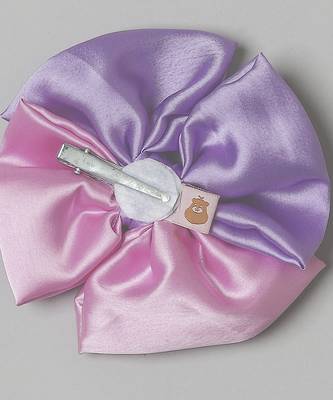 Purple pearl satin hair clip 2