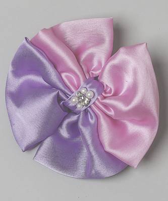 Purple pearl satin hair clip 4