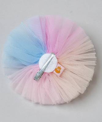 Multicolor plain net hair clip 2