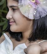 Multicolor plain net hair clip