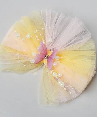 Multicolor plain net hair clip 4