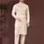 Cream pure silk with embroidery work kurta pyjama for mens wear