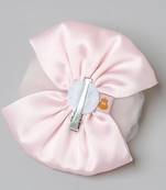 Pink plain net hair clip