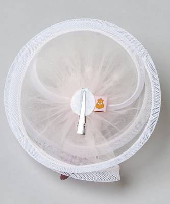 White net pearl fascinator 2