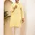 Men   s light yellow self-textured viscose blend kurta with white pajama set