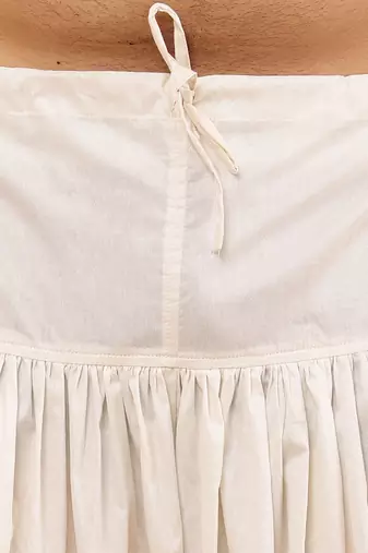 Men's white viscose blend dhoti pants