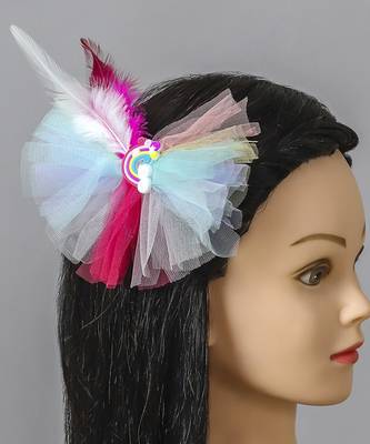 Multicolor net pearl hair clip 1