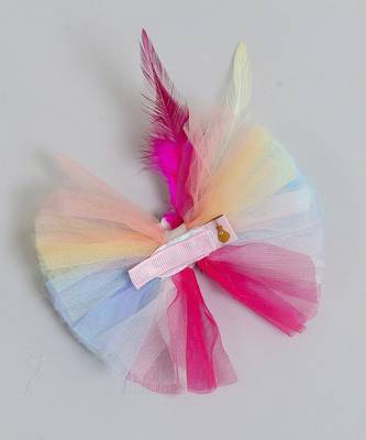 Multicolor net pearl hair clip 3