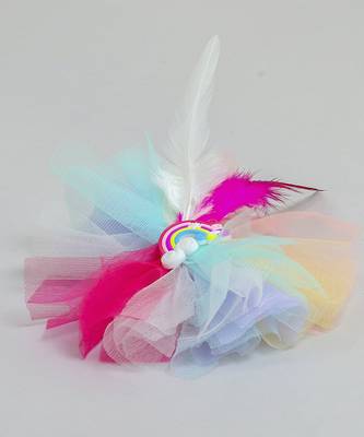 Multicolor net pearl hair clip 4