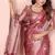 Onion Pink Color Party Wear Organza Silk Saree