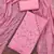 Women's pink handwork dress material