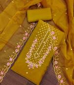 Women's mehndi handwork dress material