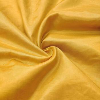 Women's yellow handwork dress material 4