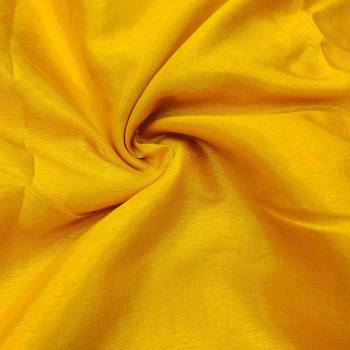 Women's yellow gota work dress material 4